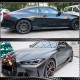 Накладки на пороги Сухой карбон V2 (для G82/G83) для BMW 4/i4 серия G22/23/26 2020- гг