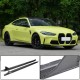 Накладки на пороги V3 (для G82/G83, Карбон) для BMW 4 серия G22/23/26 2020- гг