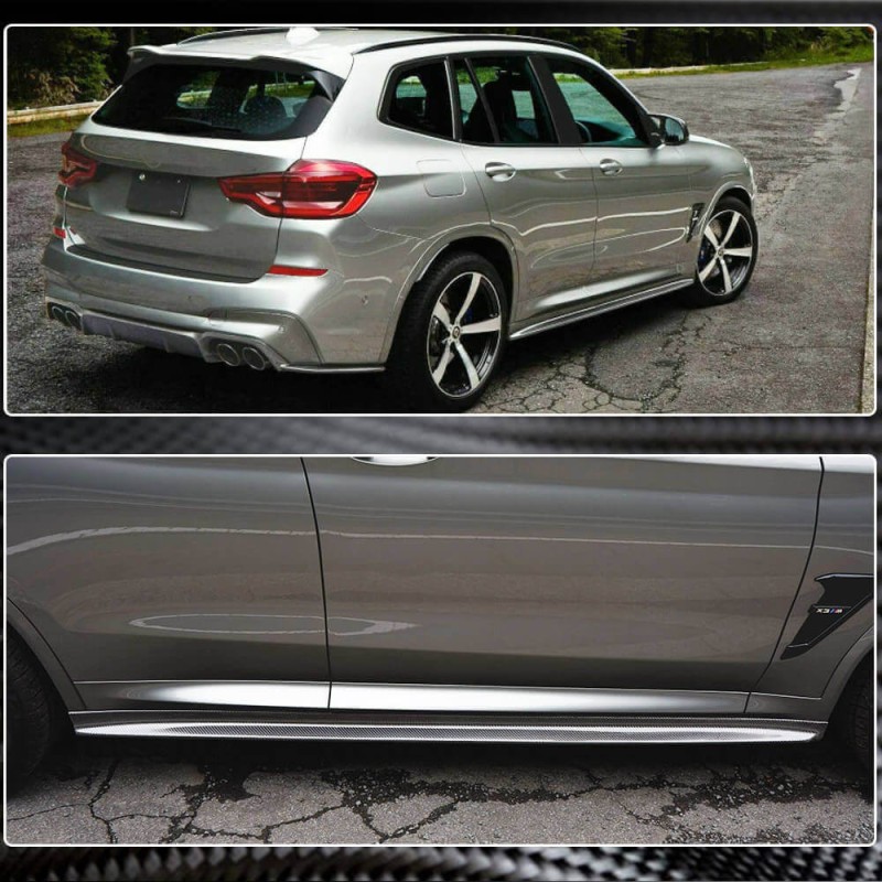 Накладки на пороги V1 (для F97/G01 M-Sport 2018-2021, Карбон) для BMW X3 G01 2018- гг Накладки на пороги V1 (для F97/G01 M-Sport 2018-2021, Карбон) для BMW X3 G01 2018- гг