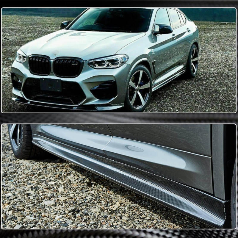 Накладки на пороги V1 (для F97/G01 M-Sport 2018-2021, Карбон) для BMW X3 G01 2018- гг Накладки на пороги V1 (для F97/G01 M-Sport 2018-2021, Карбон) для BMW X3 G01 2018- гг