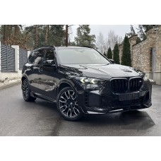 Накладки на пороги V3 (Черный Глянец) для BMW X5 G05 2019- гг