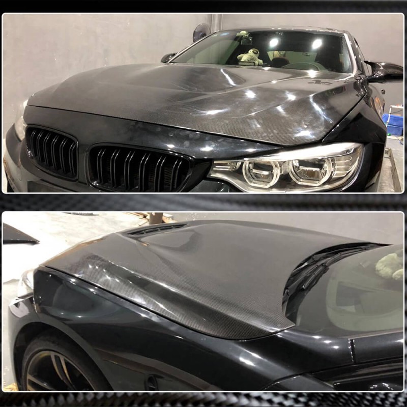 Капот Карбон V2 для BMW 4 серия F-32 2012-2020 гг Капот Карбон V2 для BMW 4 серия F-32 2012-2020 гг