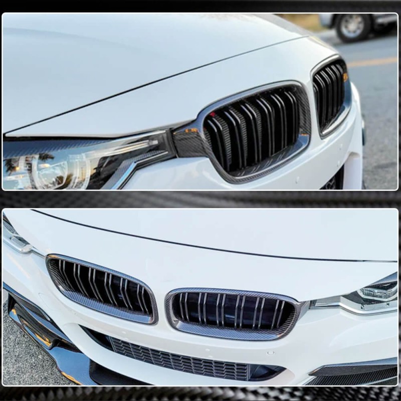 Решетки M-Look V1 (Карбон) для BMW 3 серия F-30/31/34 2012-2019 гг Решетки M-Look V1 (Карбон) для BMW 3 серия F-30/31/34 2012-2019 гг