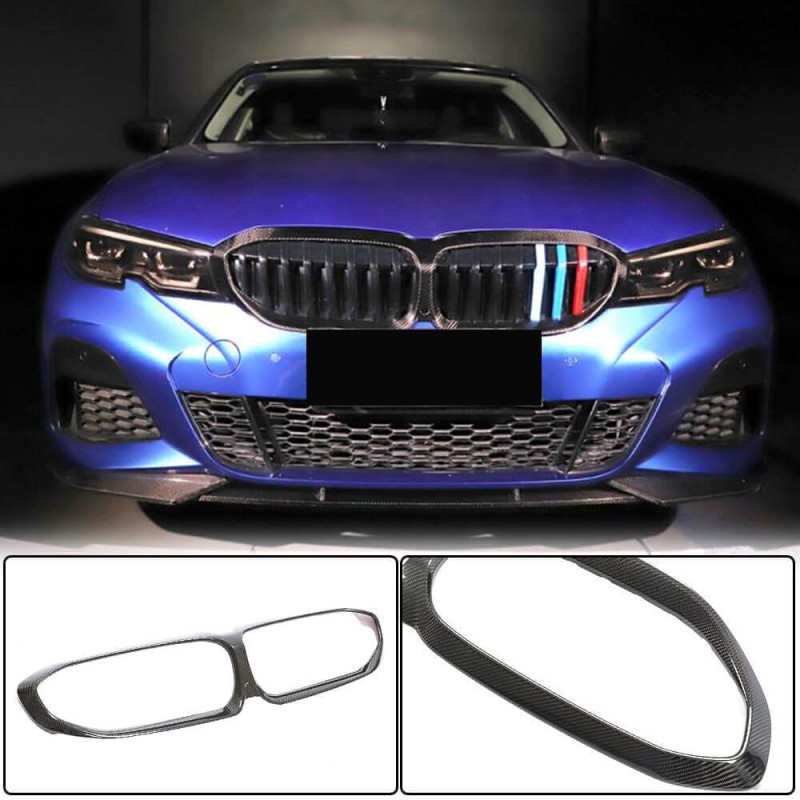 Обводка решетки (2018-2022, Карбон) для BMW 3 серия G20/21 2018- гг