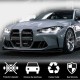 Ноздры V4 (для G80, Карбон) для BMW 3 серия G20/21 2018- гг