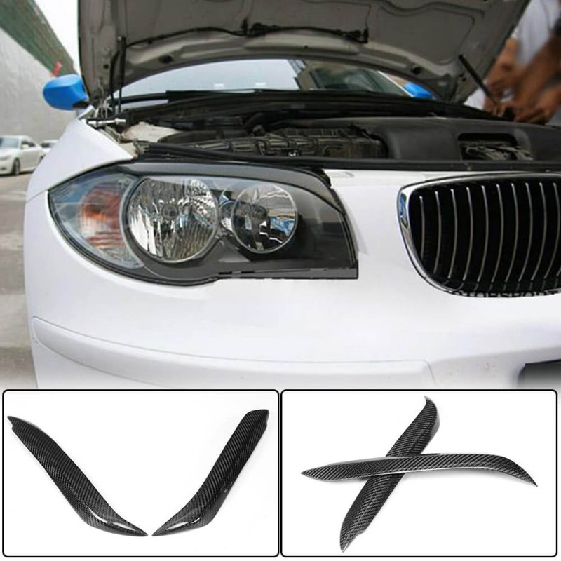 Реснички на фары (Карбон) для BMW 1 серия E81/82/87/88 2004-2011 гг