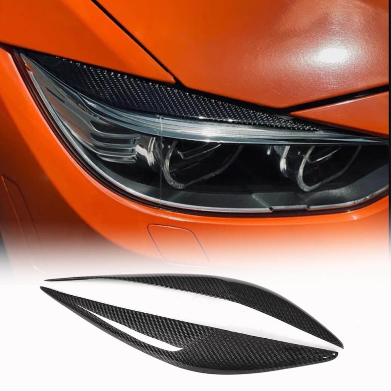Реснички на Фары V2 (для F30, Карбон) для BMW 3 серия F-30/31/34 2012-2019 гг Реснички на Фары V2 (для F30, Карбон) для BMW 3 серия F-30/31/34 2012-2019 гг