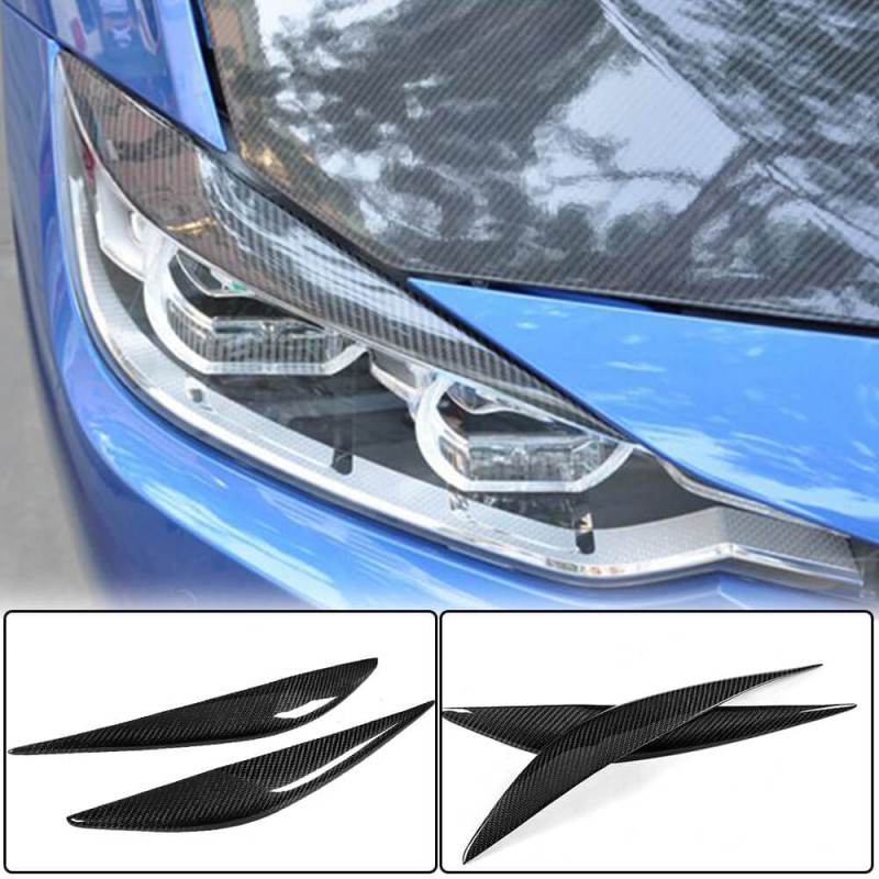 Реснички на Фары V2 (для F30, Карбон) для BMW 3 серия F-30/31/34 2012-2019 гг Реснички на Фары V2 (для F30, Карбон) для BMW 3 серия F-30/31/34 2012-2019 гг
