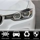 Реснички на Фары V2 (для F30, Карбон) для BMW 3 серия F-30/31/34 2012-2019 гг Реснички на Фары V2 (для F30, Карбон) для BMW 3 серия F-30/31/34 2012-2019 гг