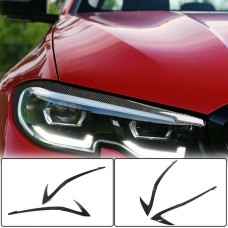 Ресницы на фары (2018-2022, Карбон) для BMW 3 серия G20/21 2018- гг