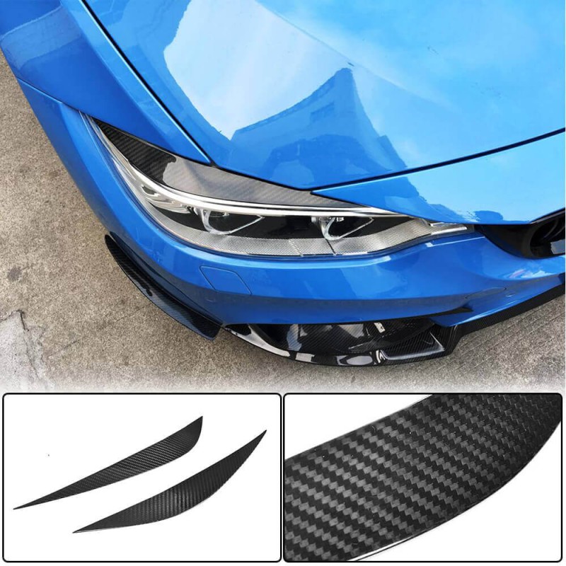 Реснички на Фары V2 (для F80, Карбон) для BMW 3 серия F-30/31/34 2012-2019 гг Реснички на Фары V2 (для F80, Карбон) для BMW 3 серия F-30/31/34 2012-2019 гг