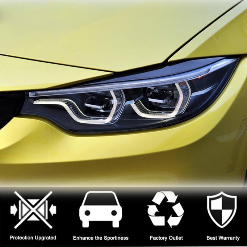 Реснички на Фары V2 (для F80, Карбон) для BMW 3 серия F-30/31/34 2012-2019 гг Реснички на Фары V2 (для F80, Карбон) для BMW 3 серия F-30/31/34 2012-2019 гг