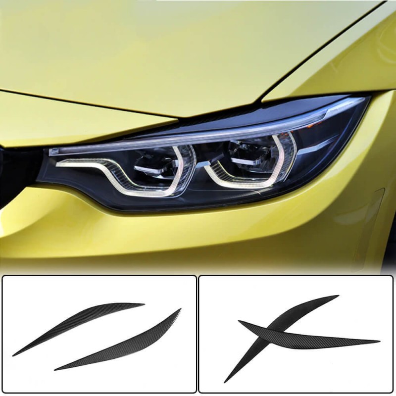 Ресницы на фары V1 (Карбон) для BMW 4 серия F-32 2012-2020 гг