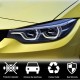 Ресницы на фары V2 (Карбон) для BMW 4 серия F-32 2012-2020 гг