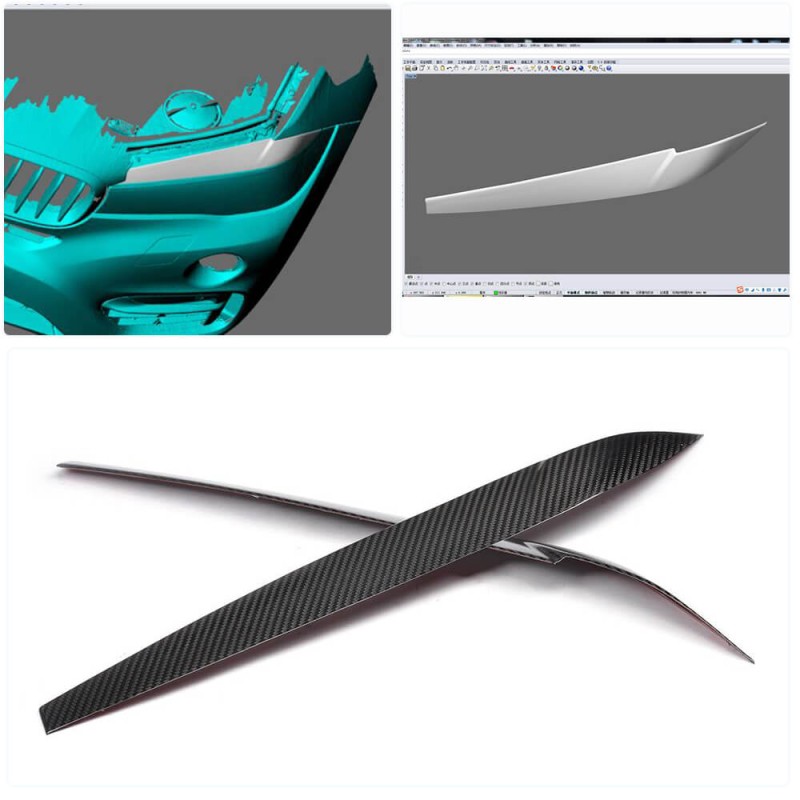 Реснички на Фары FRP V3 для BMW X5 F-15 2013-2018 гг Реснички на Фары FRP V3 для BMW X5 F-15 2013-2018 гг