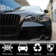 Реснички на фары Карбон для BMW X6 E-71 2008-2014 гг