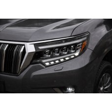 Передние фары Lexus-Design 4-LED V2 (2017-2026, 2 шт) для Toyota Land Cruiser Prado 150