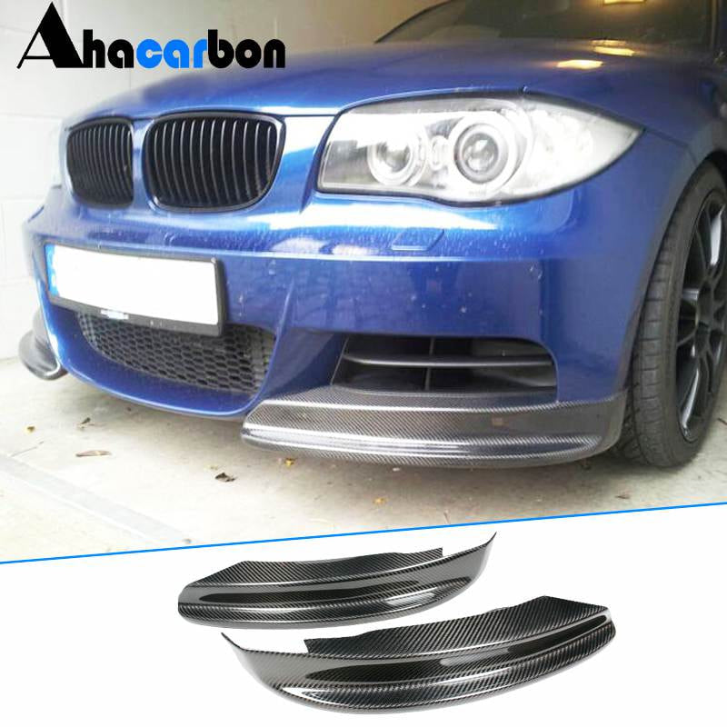 Накладки Flap на передний бампер (для E82/E88 M-Sport, Карбон) для BMW 1 серия E81/82/87/88 2004-2011 гг