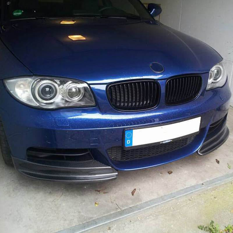Накладки Flap на передний бампер (для E82/E88 M-Sport, Карбон) для BMW 1 серия E81/82/87/88 2004-2011 гг Накладки Flap на передний бампер (для E82/E88 M-Sport, Карбон) для BMW 1 серия E81/82/87/88 2004-2011 гг