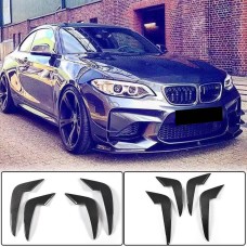 Накладки на передний бампер (для F87 M2, Карбон) для BMW 2 серия F22/23 2014-2021 гг