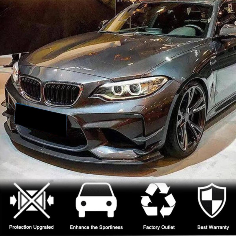 Накладки на передний бампер Flap FRP V2 для F87 M2 2016-2020 для BMW 2 серия F22/23 Накладки на передний бампер Flap FRP V2 для F87 M2 2016-2020 для BMW 2 серия F22/23