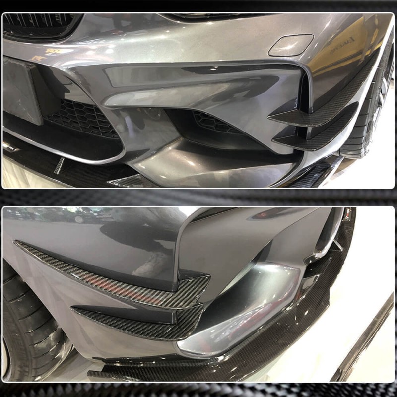 Накладки на передний бампер Flap FRP V2 для F87 M2 2016-2020 для BMW 2 серия F22/23 Накладки на передний бампер Flap FRP V2 для F87 M2 2016-2020 для BMW 2 серия F22/23