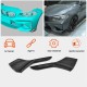 Накладки на передний бампер Flap (для F87 M2/M2C, Карбон) для BMW 2 серия F22/23 2014-2021 гг