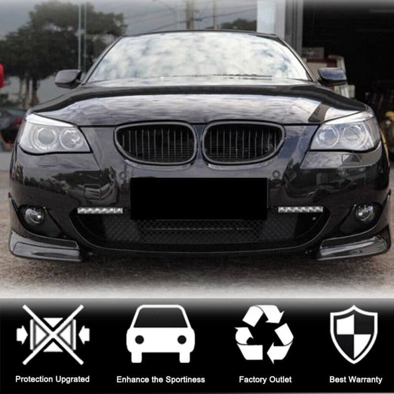 Накладки Flap на передний бампер (для M-Sport, Карбон) для BMW 5 серия E-60/61 2003-2010 гг Накладки Flap на передний бампер (для M-Sport, Карбон) для BMW 5 серия E-60/61 2003-2010 гг