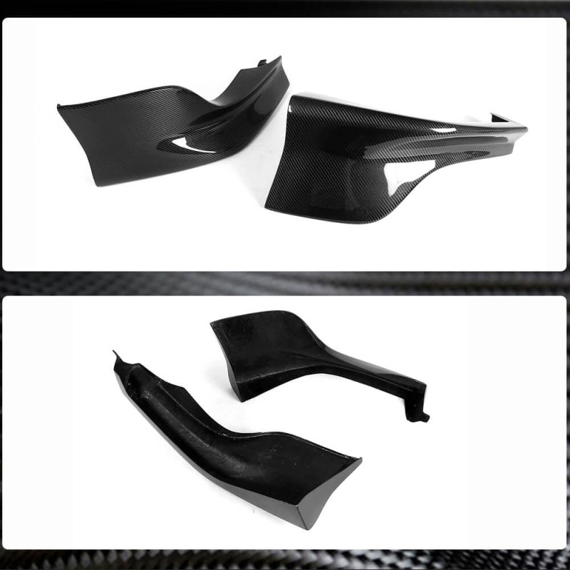 Накладки Flap на передний бампер (для M-Sport, Карбон) для BMW 5 серия E-60/61 2003-2010 гг Накладки Flap на передний бампер (для M-Sport, Карбон) для BMW 5 серия E-60/61 2003-2010 гг