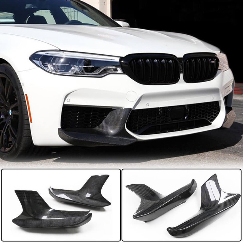 Накладки на передний бампер Flap Карбон (для M5 2017-2020) для BMW 5 серия G30/31