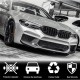 Накладки на передний бампер Flap Карбон (для M5 2017-2020) для BMW 5 серия G30/31
