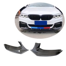 Накладки на передний бампер Flap Карбон V1 (для M-Sport 2017-2020) для BMW 5 серия G30/31