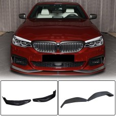 Накладки на передний бампер Flap Карбон V3 (для M-Sport 2017-2020) для BMW 5 серия G30/31