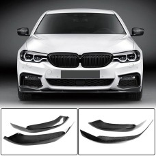 Накладки на передний бампер Flap Карбон V4 (для M-Sport 2017-2020) для BMW 5 серия G30/31