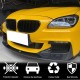 Накладки на передний бампер Flap Карбон V2 (для M-Sport) для BMW 6 F12/F13/F06 2011-2018 гг