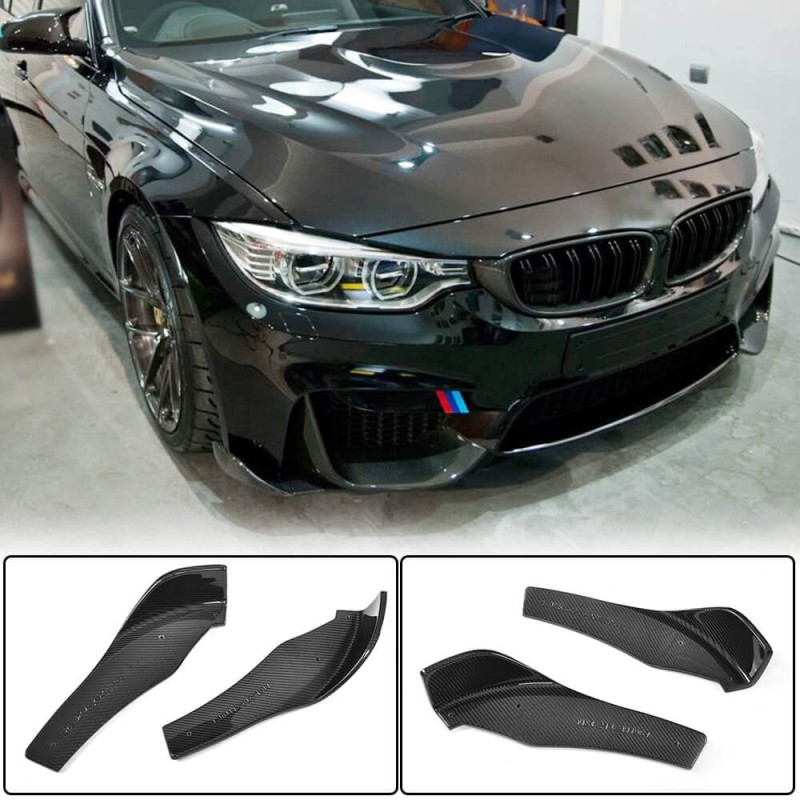 Накладки на передний бампер Flap V2 (для F80, Карбон) для BMW 3 серия F-30/31/34 2012-2019 гг