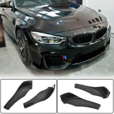 Накладки на передний бампер Flap V1 (для F82/F83, Карбон) для BMW 4 серия F-32 2012-2020 гг