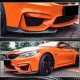 Накладки на передний бампер Flap V2 (для F82/F83, Карбон) для BMW 4 серия F-32 2012-2020 гг