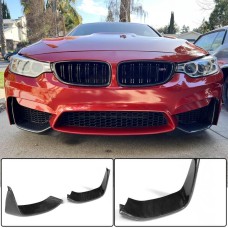 Накладки на передний бампер Flap V3 (для F82/F83, Карбон) для BMW 4 серия F-32 2012-2020 гг