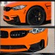 Накладки на передний бампер Flap V4 (для F82/F83, Карбон) для BMW 4 серия F-32 2012-2020 гг