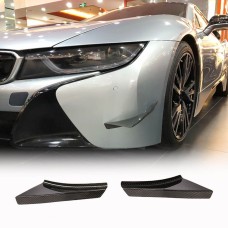 Накладки на передний бампер Flap Cухой карбон для BMW I8 2014-2020 гг