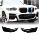 Флапсы на передний бампер ABS V3 (для оригинального M-Sport 2018-2021) для BMW X3 G01 2018- гг Флапсы на передний бампер ABS V3 (для оригинального M-Sport 2018-2021) для BMW X3 G01 2018- гг