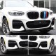 Флапсы на передний бампер ABS V3 (для оригинального M-Sport 2018-2021) для BMW X3 G01 2018- гг Флапсы на передний бампер ABS V3 (для оригинального M-Sport 2018-2021) для BMW X3 G01 2018- гг