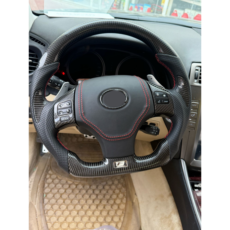 Руль в сборе анатомический (карбон, дизайн 2020) для Lexus GS 2011-2020 гг