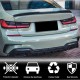 Накладки на задний бампер Flap (для M-Sport 2018-2022, Карбон) для BMW 3 серия G20/21 2018- гг