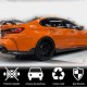 Накладки на задний бампер Flap V2 (для G80, Карбон) для BMW 3 серия G20/21 2018- гг