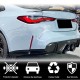 Накладки на задний бампер Flap Карбон V2 (для G82/G83) для BMW 4/i4 серия G22/23/26 2020- гг