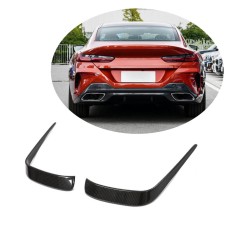 Аэродинамические накладки на задний бампер Dry Carbon Fiber V1 (для M-Sport) для BMW 8 серия G14/G15/G16