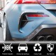 Аэродинамические накладки на задний бампер Dry Carbon Fiber (для M-Sport) для BMW 8 серия G14/G15/G16