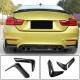 Накладки на задний бампер Flap V1 (для F82/F83, Карбон) для BMW 4 серия F-32 2012-2020 гг